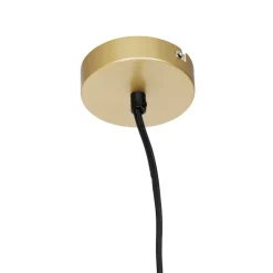 Industriële hanglamp goud met marmer en rek 4-lichts - Cage Rack