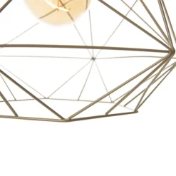 Industriële hanglamp goud- Framework Basic