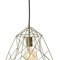Industriële hanglamp goud- Framework Basic