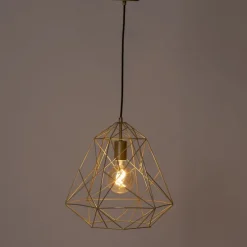 Industriële hanglamp goud- Framework Basic
