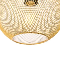 Industriële hanglamp goud 3-lichts - Flor