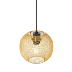 Industriële hanglamp goud 3-lichts - Flor