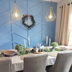 Industriële hanglamp goud draad - Carcass