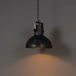 Industriële hanglamp grijs 40 cm - Samia Sabo