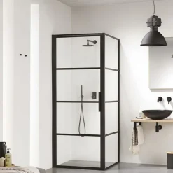 Industriële hanglamp klein mat zwart - Sicko