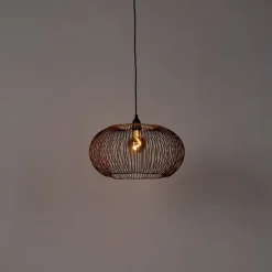 Industriële hanglamp koper 49 cm - Finn