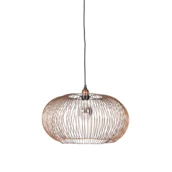 Industriële hanglamp koper 49 cm - Finn
