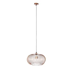Industriële hanglamp koper 49 cm - Finn