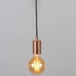 Industriële hanglamp koper - Facil