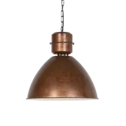 Industriële hanglamp roestbruin - Flynn