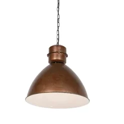 Industriële hanglamp roestbruin - Flynn