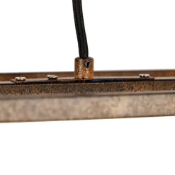 Industriële hanglamp roestbruin 4-lichts - Cage