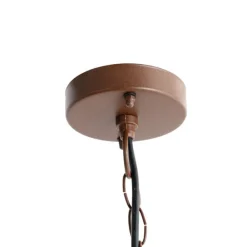 Industriële hanglamp roestbruin IP44 - Shell
