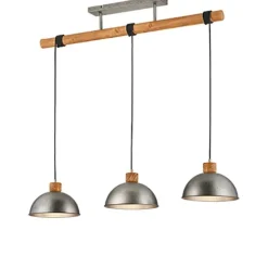Industriële hanglamp staal 3-lichts - Arti