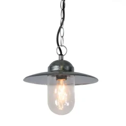 Industriële hanglamp zink IP44 - Munich