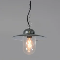 Industriële hanglamp zink IP44 - Munich