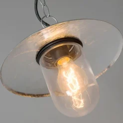 Industriële hanglamp zink IP44 - Munich