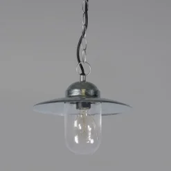 Industriële hanglamp zink IP44 - Munich