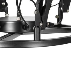 Industriële hanglamp zwart 6-lichts verstelbaar - Hobby Spinne