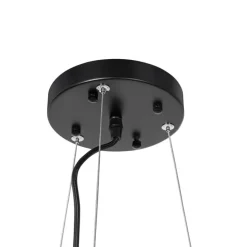 Industriële hanglamp zwart 6-lichts verstelbaar - Hobby Spinne