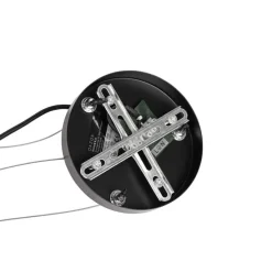 Industriële hanglamp zwart 6-lichts verstelbaar - Hobby Spinne