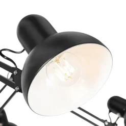 Industriële hanglamp zwart 6-lichts verstelbaar - Hobby Spinne