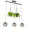 Industriële hanglamp zwart 3-lichts - Flor