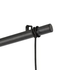 Industriële hanglamp zwart 3-lichts - Flor