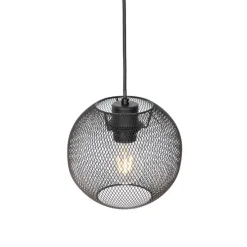 Industriële hanglamp zwart 3-lichts - Flor