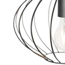 Industriële hanglamp zwart 3-lichts - Margarita