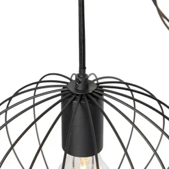 Industriële hanglamp zwart 3-lichts - Margarita