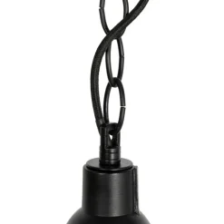 Industriële hanglamp zwart met glas - Cabin