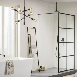 Industriële hanglamp zwart 6-lichts - Sydney