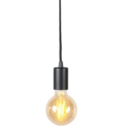 Industriële hanglamp zwart rond - Facil