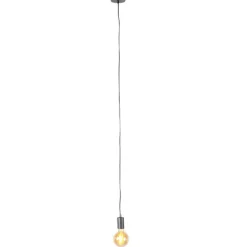Industriële hanglamp zwart rond - Facil