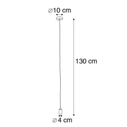 Industriële hanglamp zwart rond - Facil