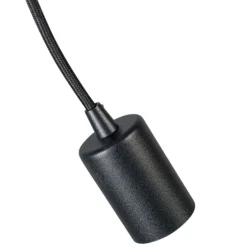 Industriële hanglamp zwart rond - Facil