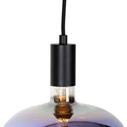 Industriële hanglamp zwart incl. LED G220 dimbaar - Facil