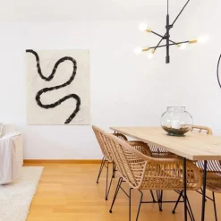 Industriële hanglamp zwart en goud 78 cm 6-lichts - Sydney