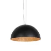 Industriële hanglamp zwart met goud 50 cm - Magna
