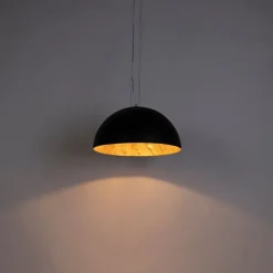 Industriële hanglamp zwart met goud 50 cm - Magna