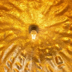 Industriële hanglamp zwart met goud 50 cm - Magna