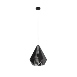 Industriële hanglamp zwart met mesh - Carcass