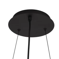 Industriële hanglamp zwart 9-lichts - Knight