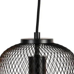 Industriële hanglamp zwart 110 cm 3-lichts - Bliss Mesh
