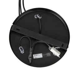 Industriële hanglamp zwart rond 3-lichts - Bobby