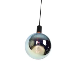 Industriële hanglamp zwart incl. LED G200 dimbaar - Facil