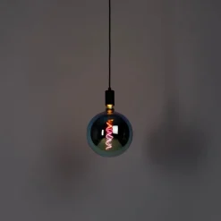 Industriële hanglamp zwart incl. LED G200 dimbaar - Facil