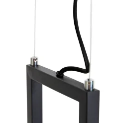 Industriële hanglamp zwart met rek 4-lichts GU10 - Cage Rack