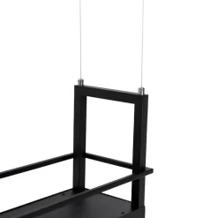 Industriële hanglamp zwart met rek 4-lichts GU10 - Cage Rack